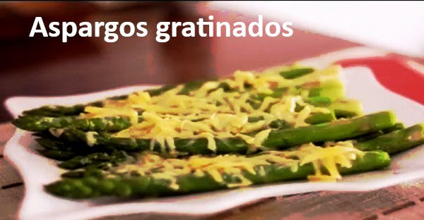 Aspargos gratinados